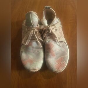 adidas Women's Mesh Sneakers in Light Pink with Coral Accents